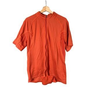 Novara Size Large Cycling Short Sleeve Active Jersey Shirt Orange Men’s